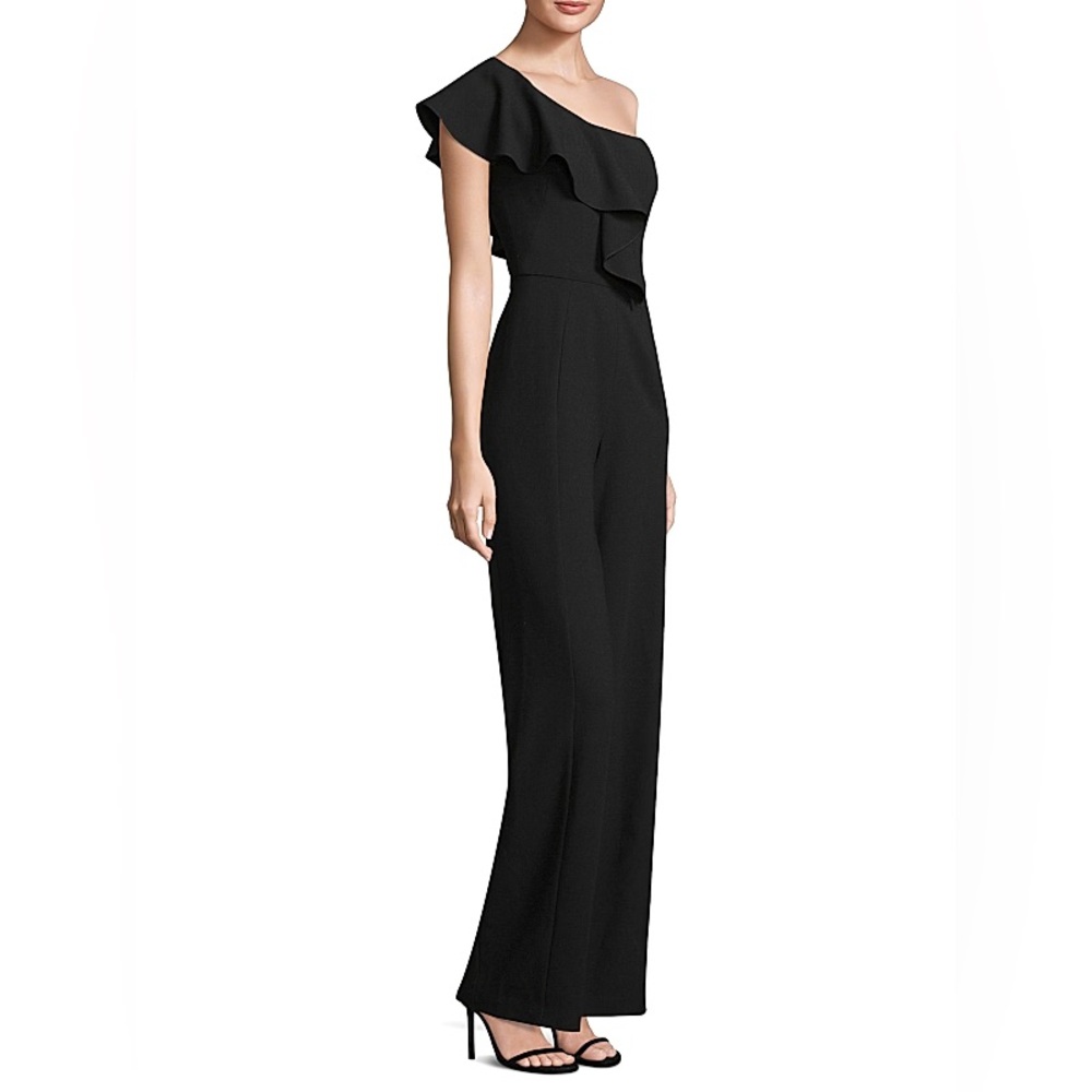$415 Black Halo
Kallan Ruffle Jumpsuit size 8 - Picture 2 of 10